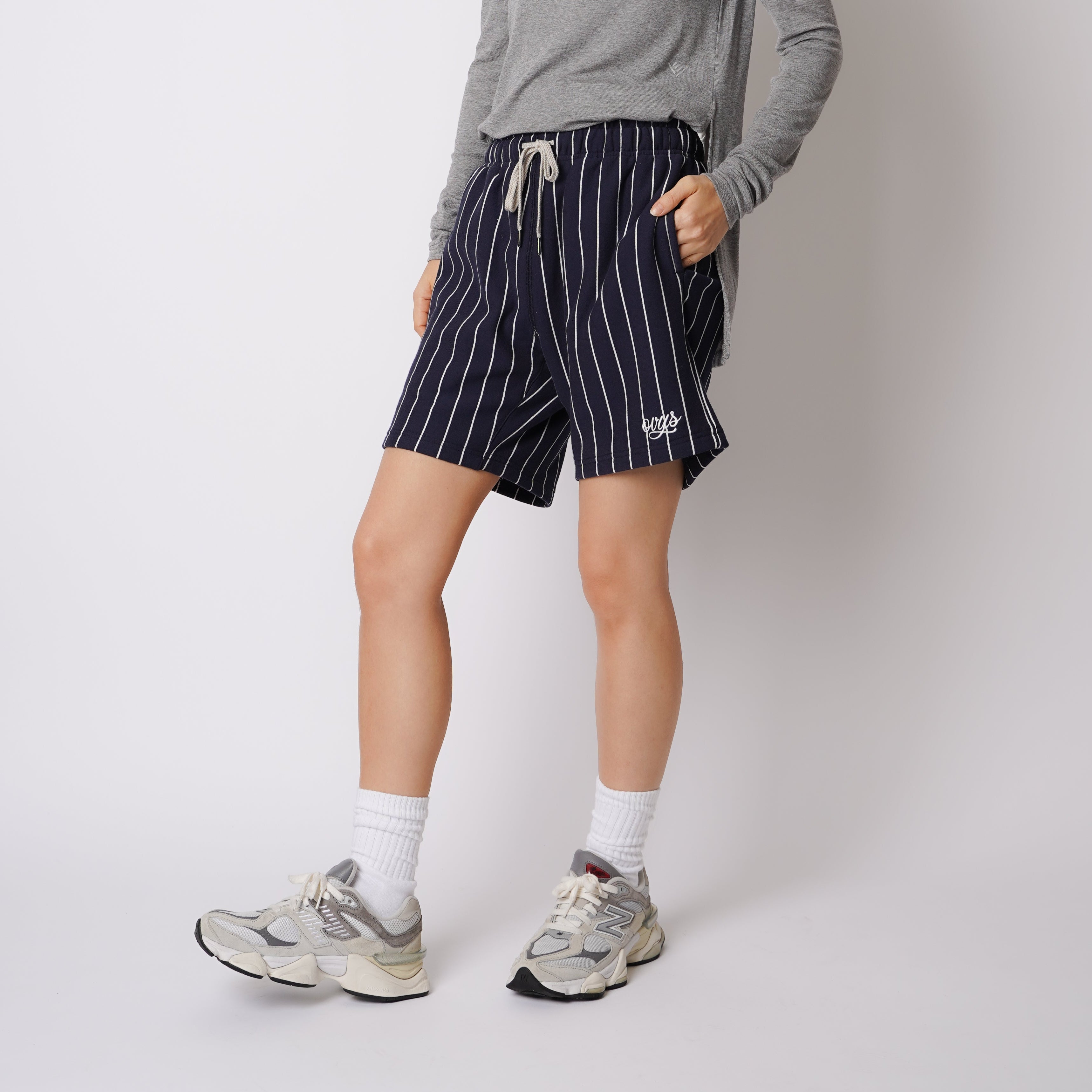 レディース【ovys公式】ストライプスウェットショートパンツ – ovys