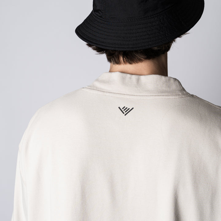 C-MESH MOCK NECK OVERSIZED SS TEE