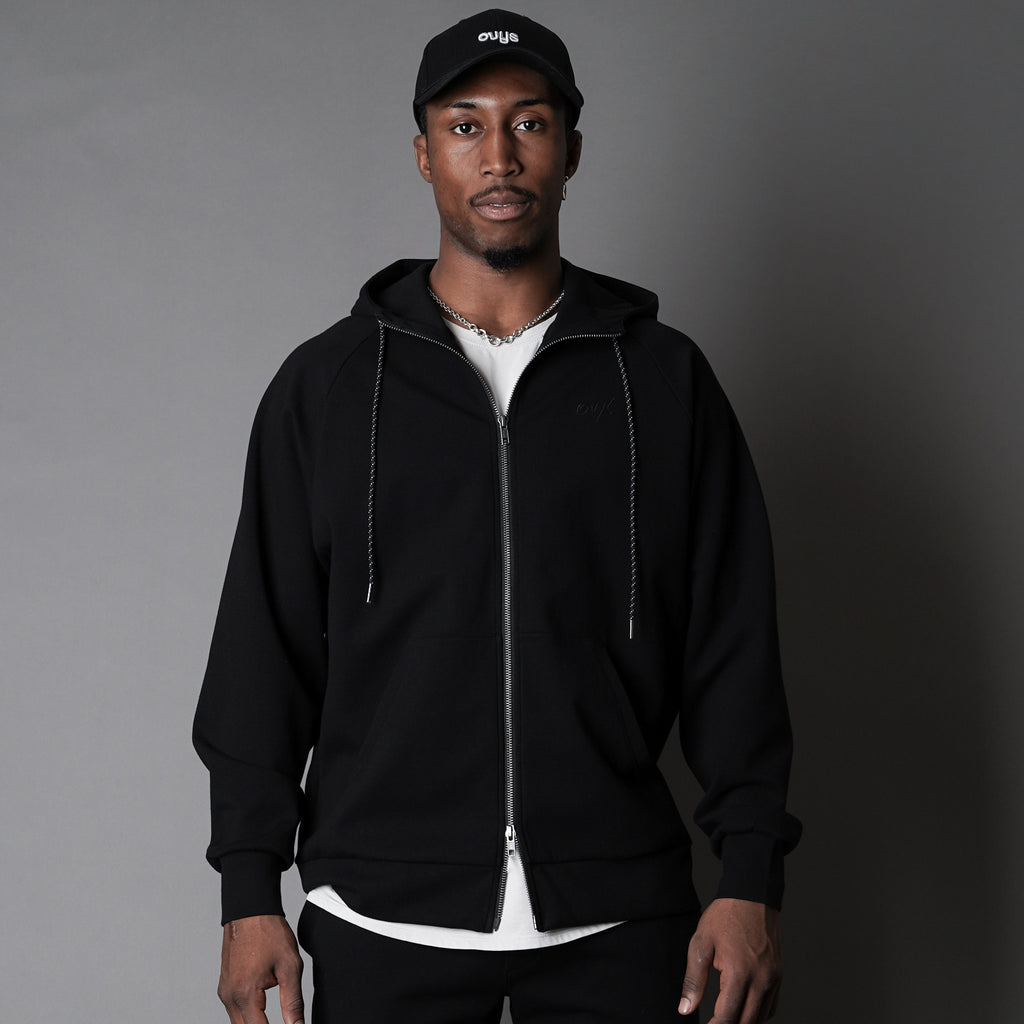 【ovys】FLEX NYLON ZIP UP HOODIE ブラック Mサイズ メンズ【ovys公式】フレックスナイロンジップアップフーディ