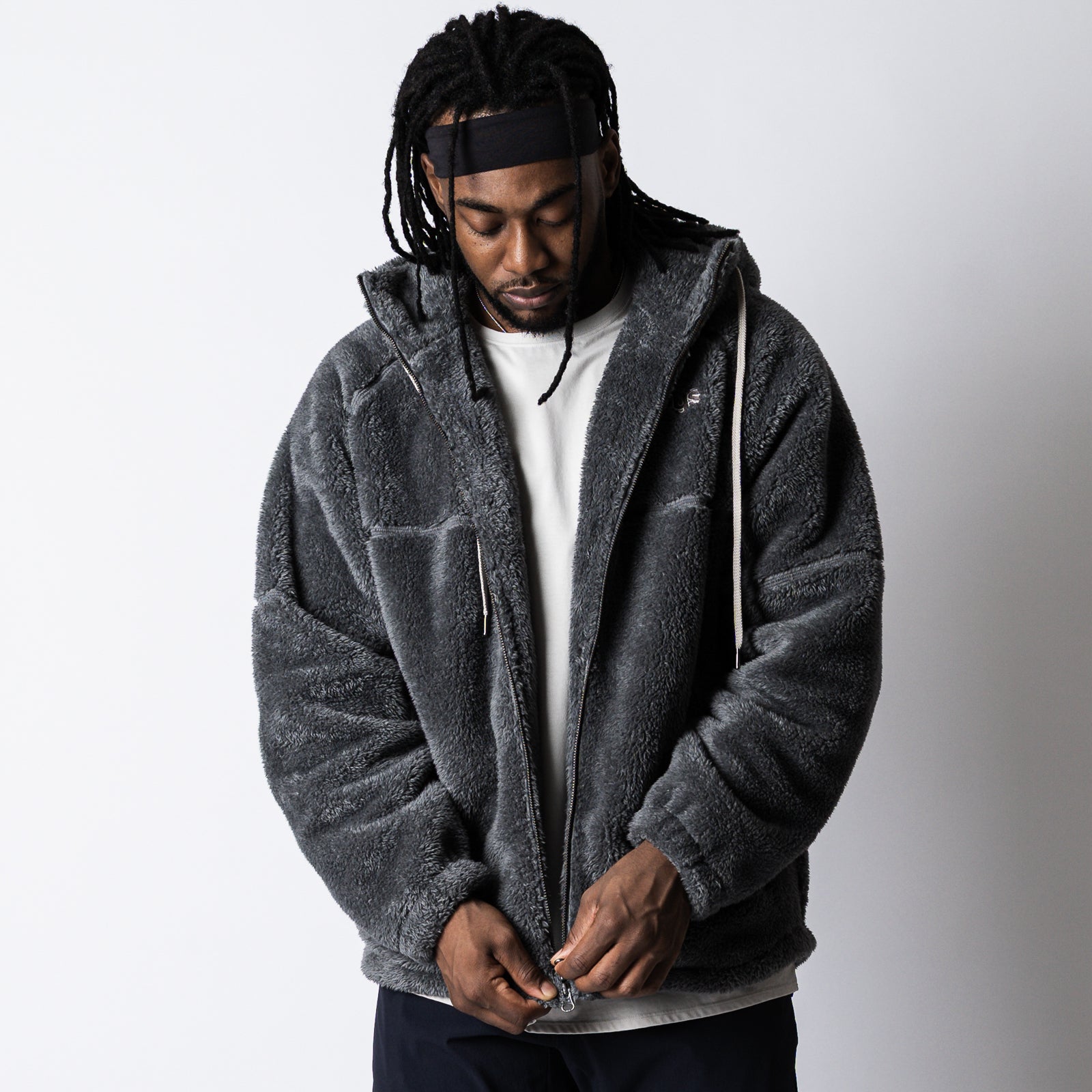 メンズ【ovys公式】フェザーボア ジップアップジャケット – ovys