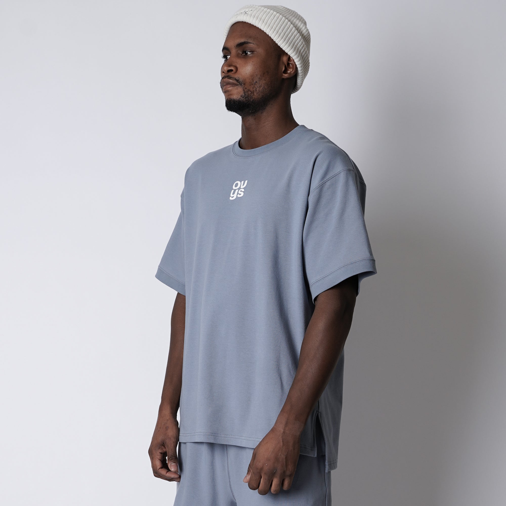 メンズ【ovys公式】スクエアロゴコットンメッシュイージーTシャツ