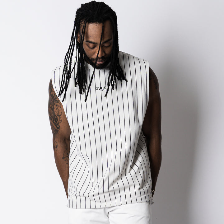 【8/7発売】STRIPE META EASY SLEEVELESS SHIRT