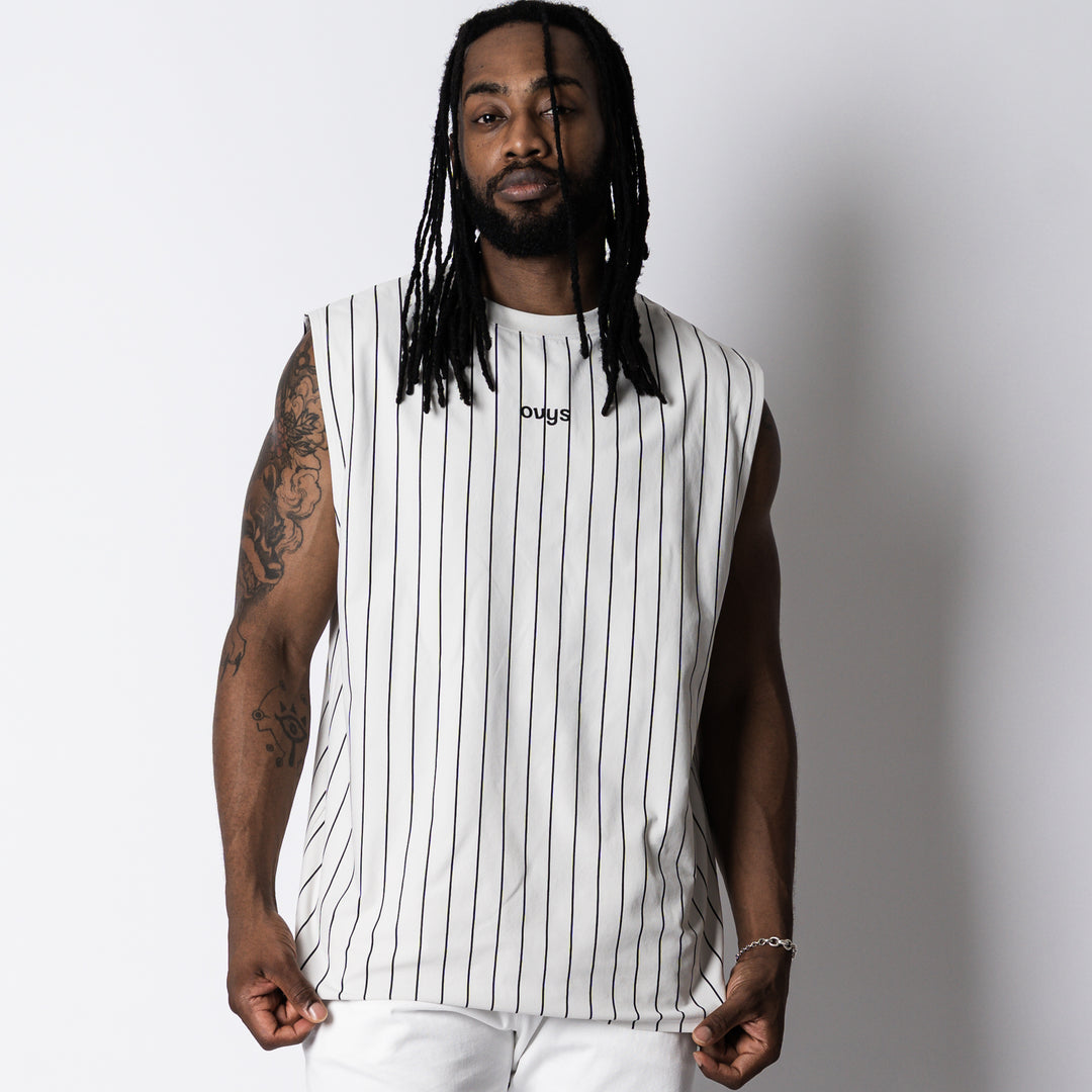 【8/7発売】STRIPE META EASY SLEEVELESS SHIRT