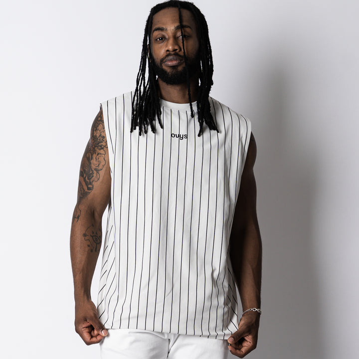 【8/7発売】STRIPE META EASY SLEEVELESS SHIRT