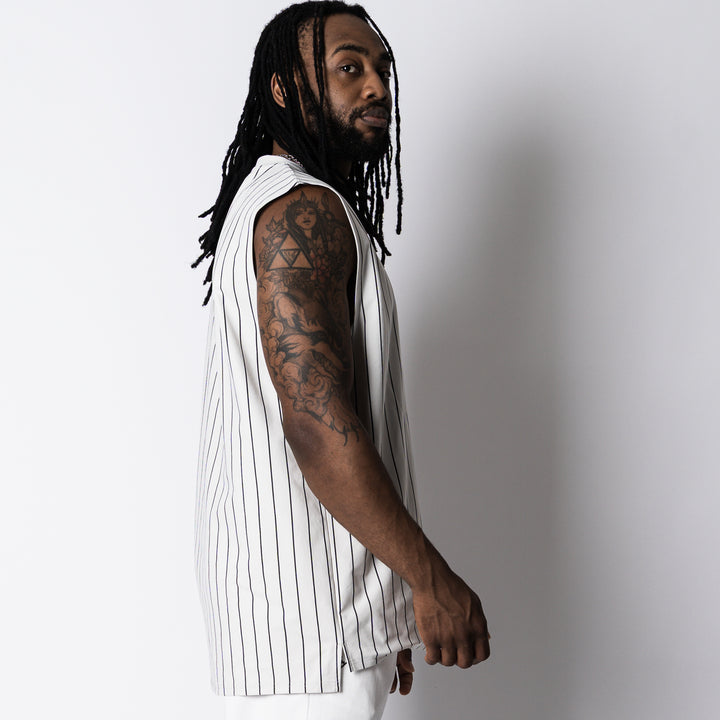 【8/7発売】STRIPE META EASY SLEEVELESS SHIRT