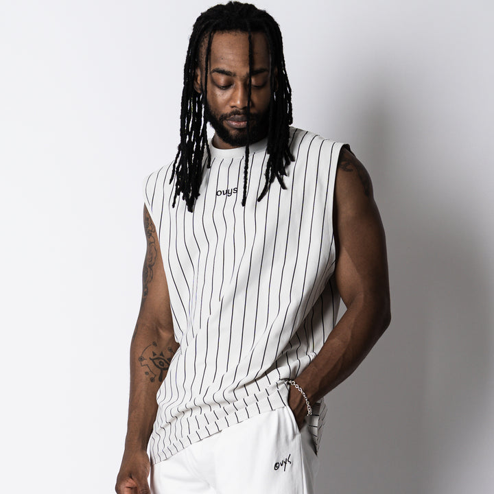 【8/7発売】STRIPE META EASY SLEEVELESS SHIRT