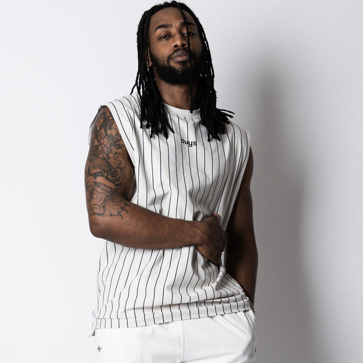 【8/7発売】STRIPE META EASY SLEEVELESS SHIRT