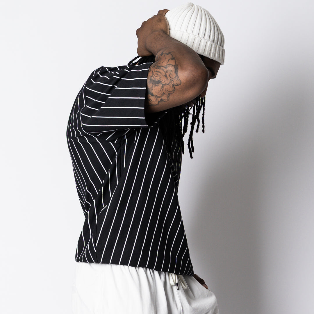 【8/7発売】STRIPE META DRY OVERSIZED TUCK IN SS TEE