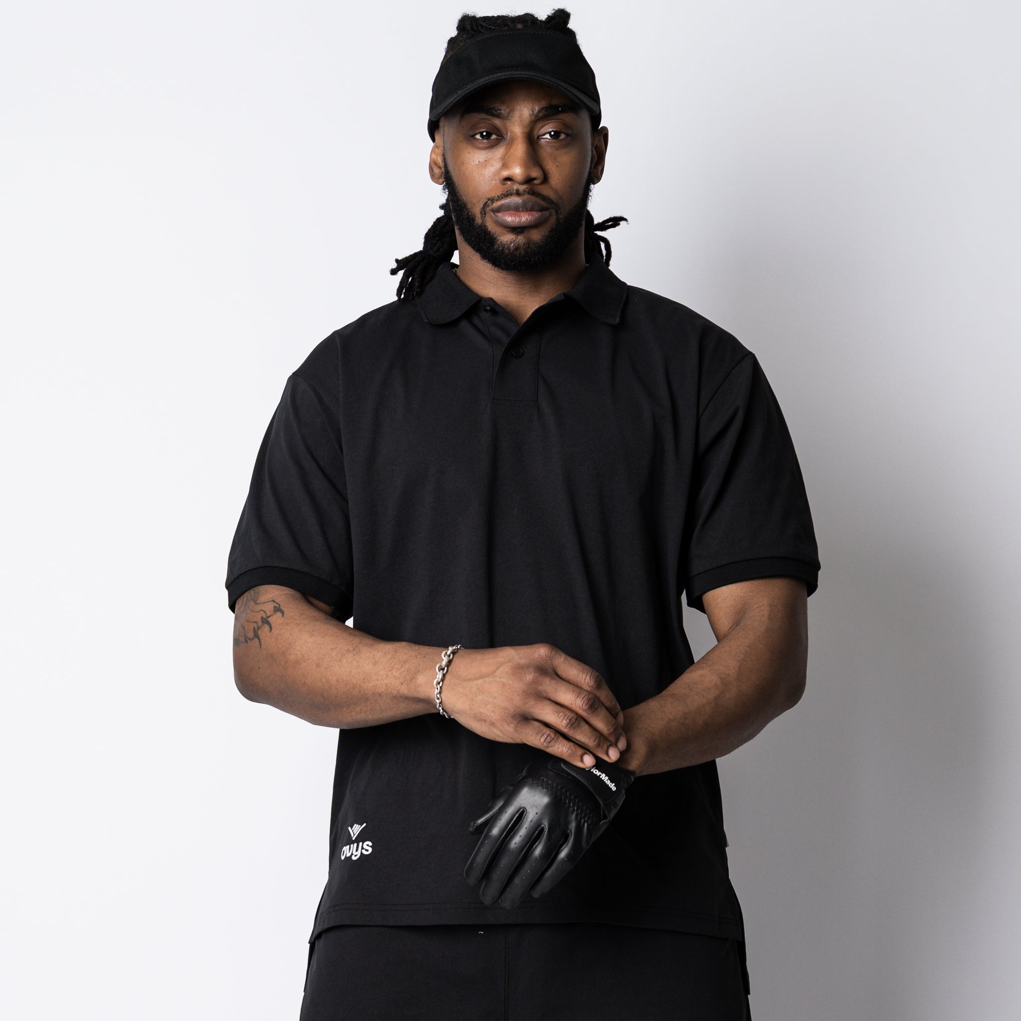 META OVERSIZED SLIT POLO SHIRT – ovys(オーヴィーズ)