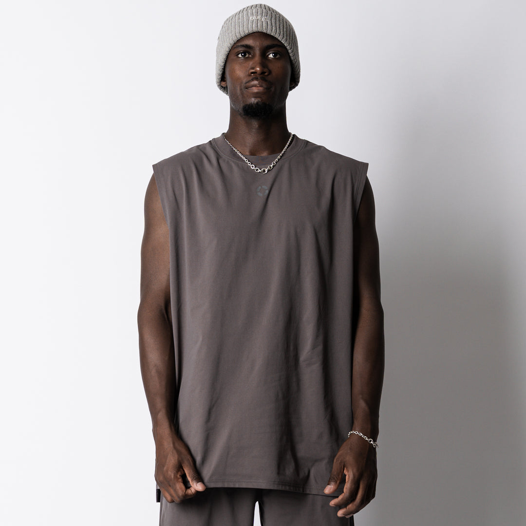 QUAD LOGO META EASY SLEEVELESS SHIRT