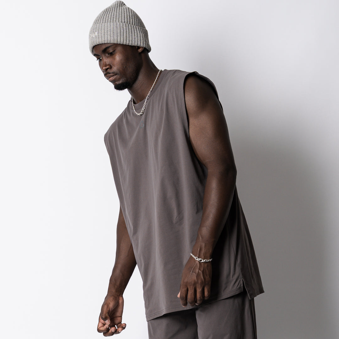 QUAD LOGO META EASY SLEEVELESS SHIRT