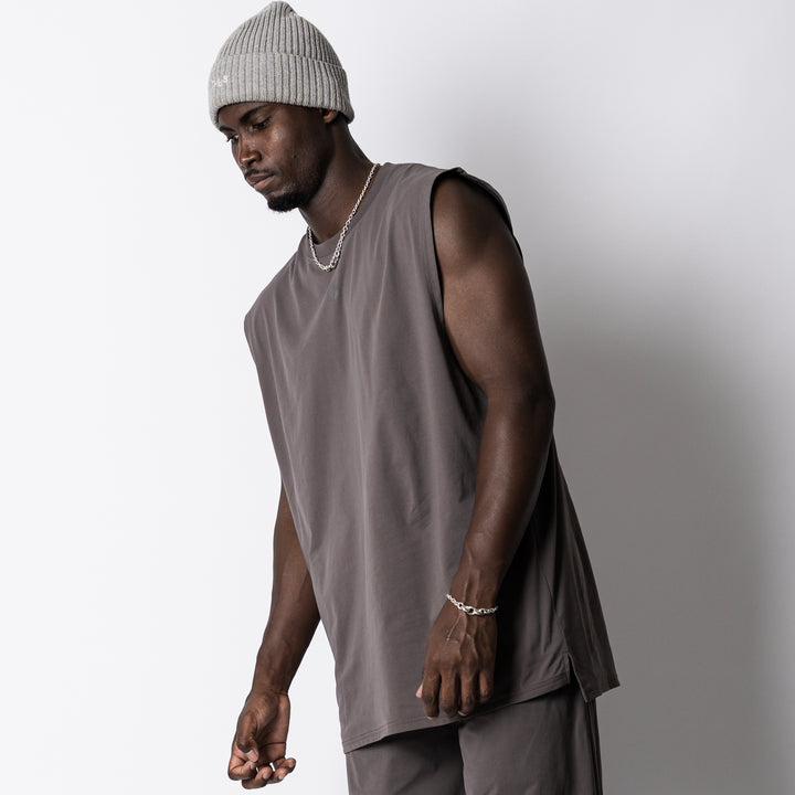 QUAD LOGO META EASY SLEEVELESS SHIRT