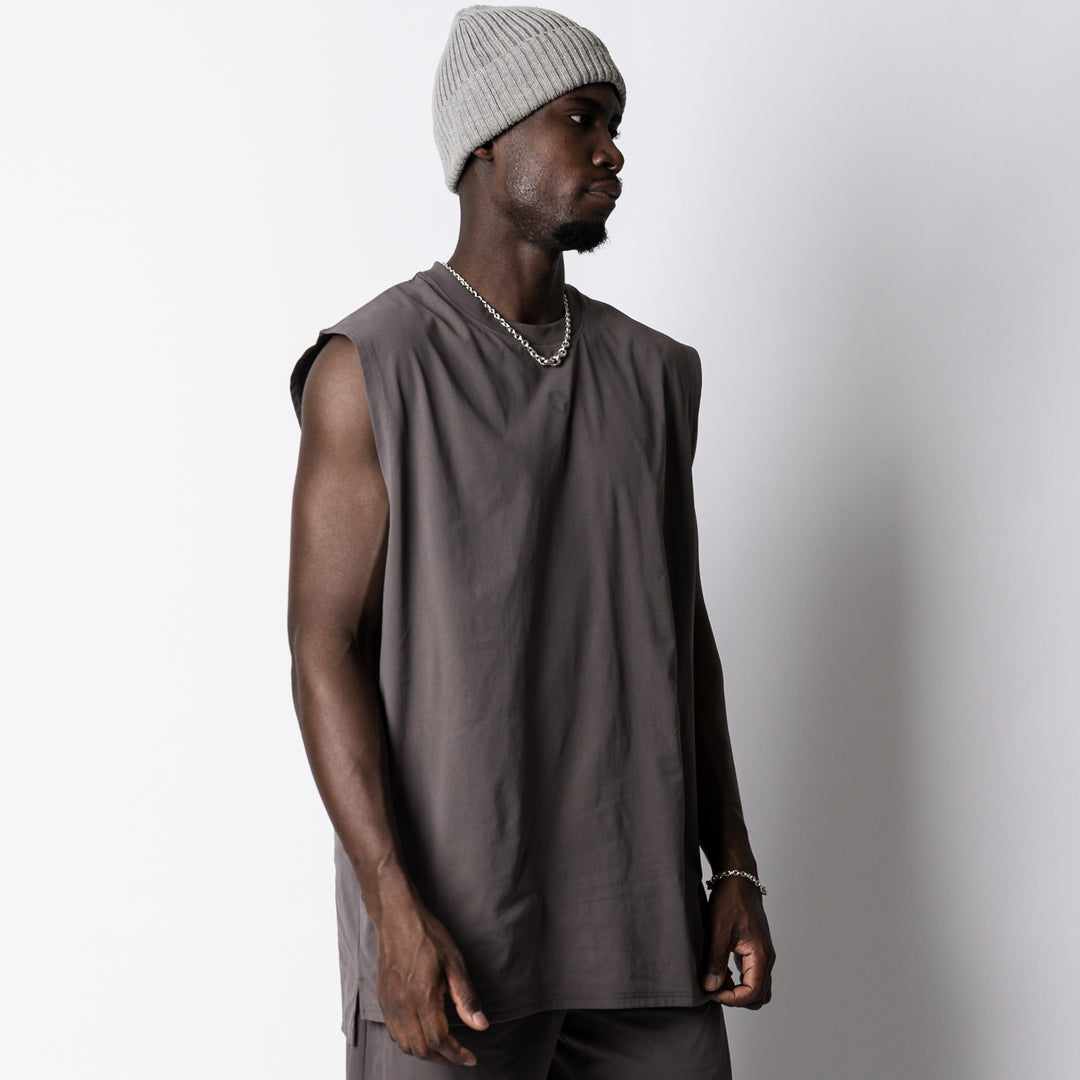 QUAD LOGO META EASY SLEEVELESS SHIRT