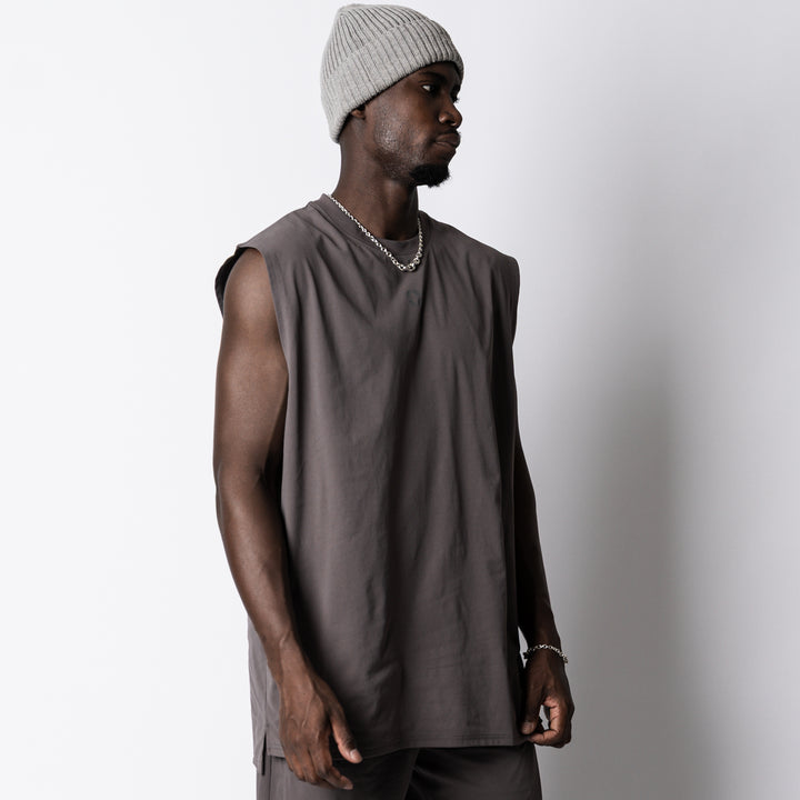 QUAD LOGO META EASY SLEEVELESS SHIRT