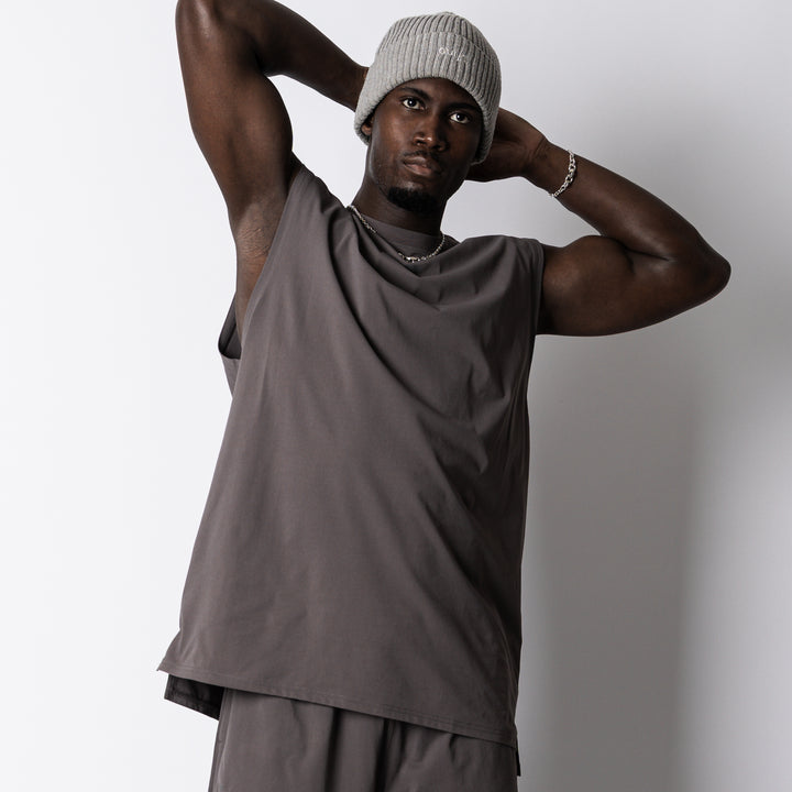 QUAD LOGO META EASY SLEEVELESS SHIRT