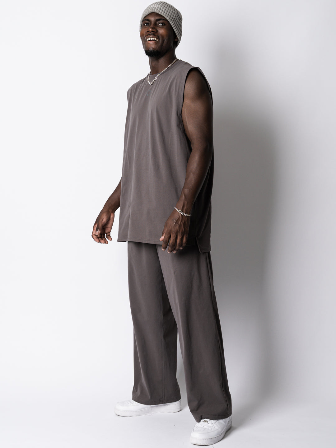 QUAD LOGO META EASY SLEEVELESS SHIRT