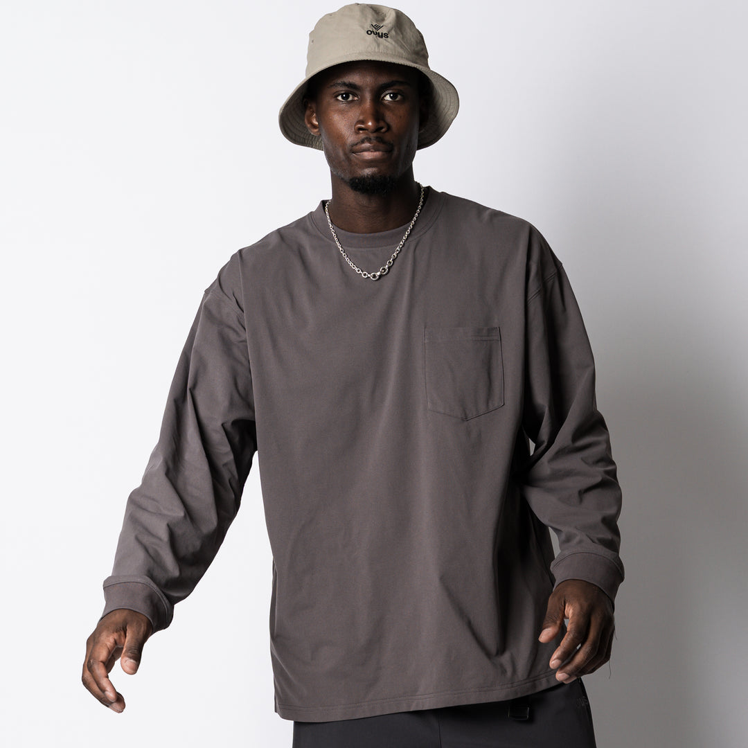 META DRY OVERSIZED PKT LS TEE