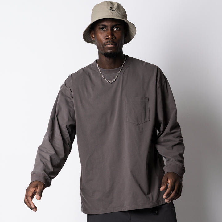 META DRY OVERSIZED PKT LS TEE