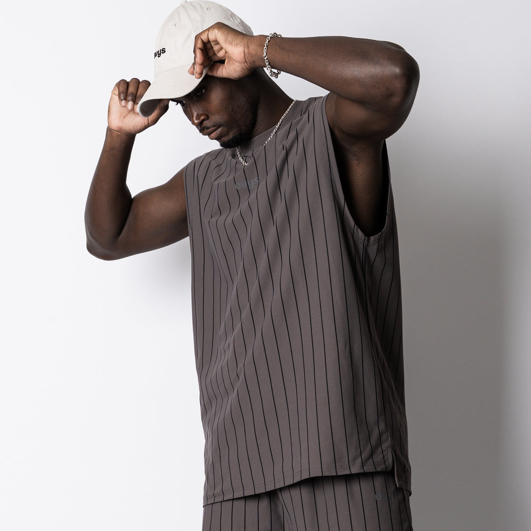 【8/7発売】STRIPE META EASY SLEEVELESS SHIRT