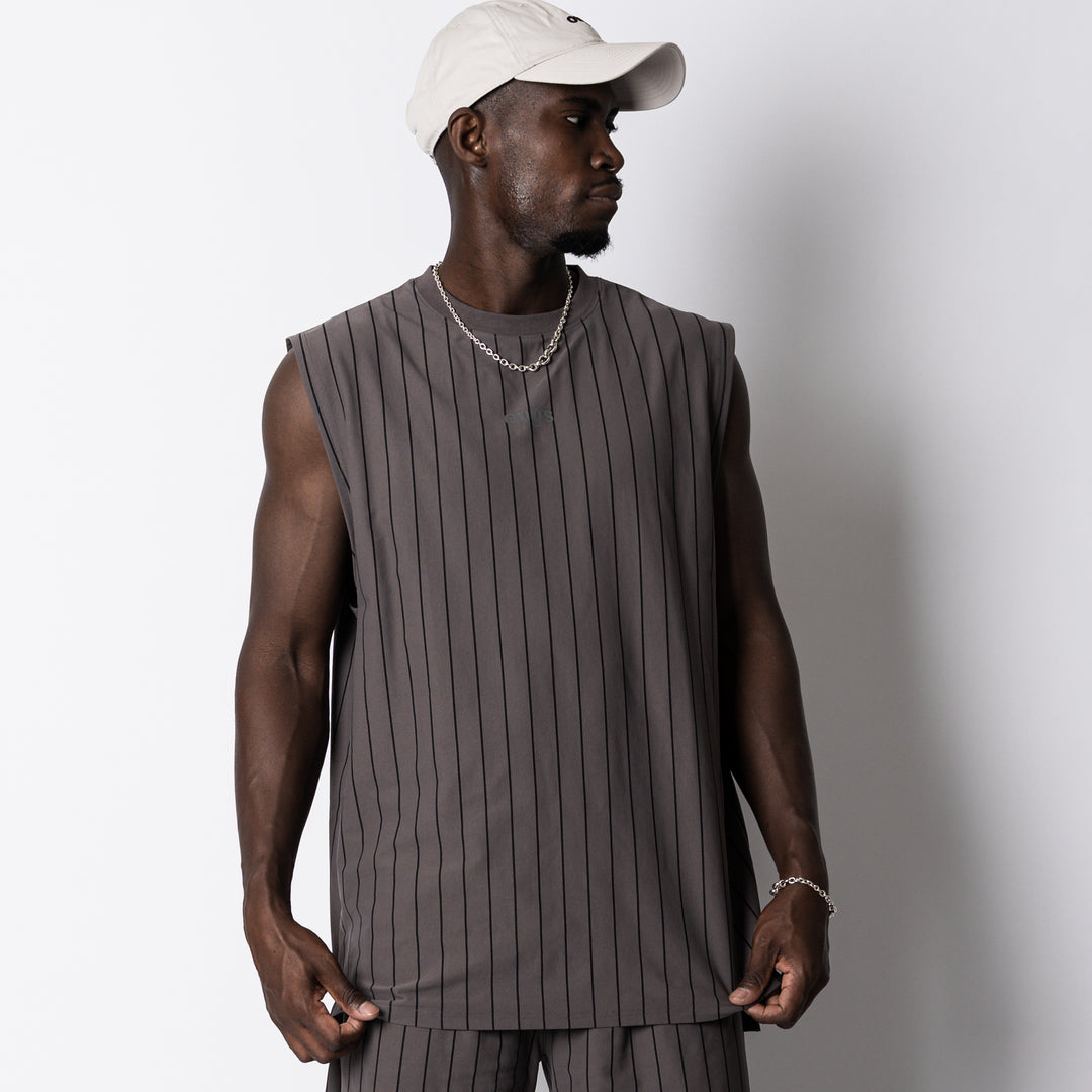 【8/7発売】STRIPE META EASY SLEEVELESS SHIRT