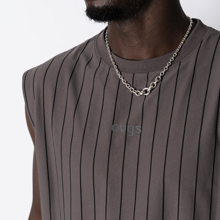【8/7発売】STRIPE META EASY SLEEVELESS SHIRT