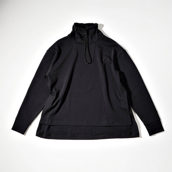 WMNS FINE JERSEY HIGH NECK PULL OVER