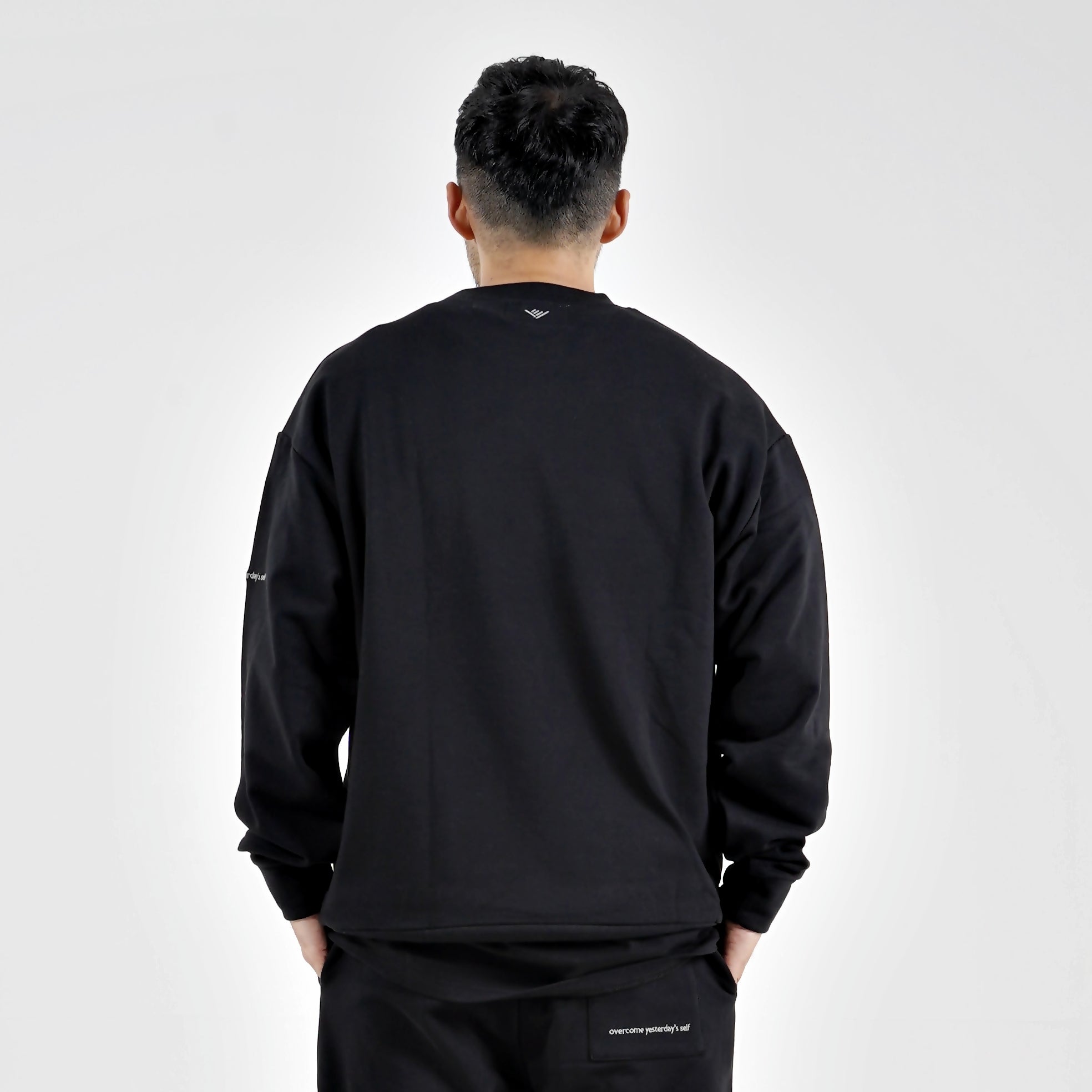 メンズ【ovys公式】オーガニックコットンヘビー裏毛ミニロゴクルー