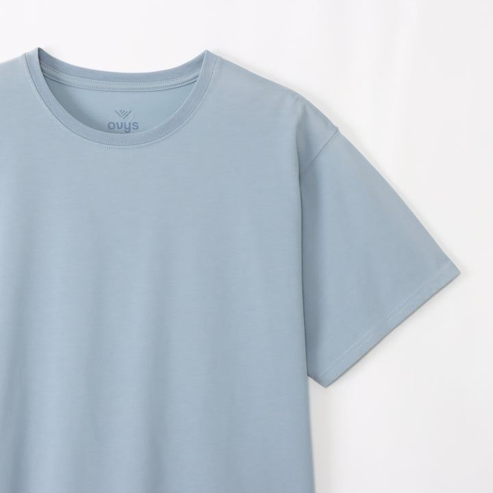 プレーンTシャツのTEALの平置き画像です